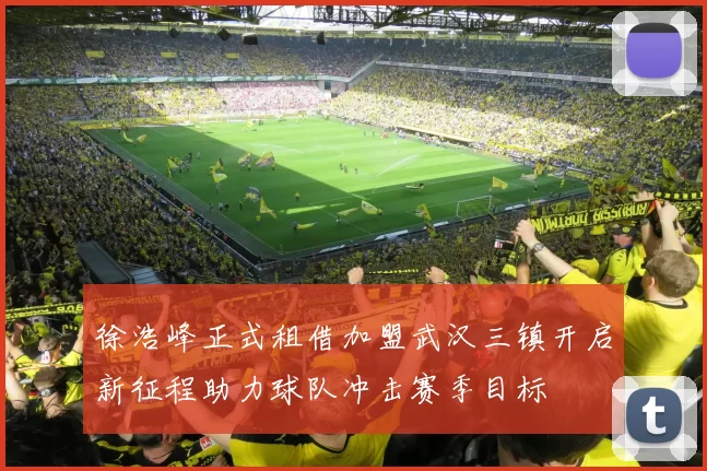 徐浩峰正式租借加盟武汉三镇开启新征程助力球队冲击赛季目标